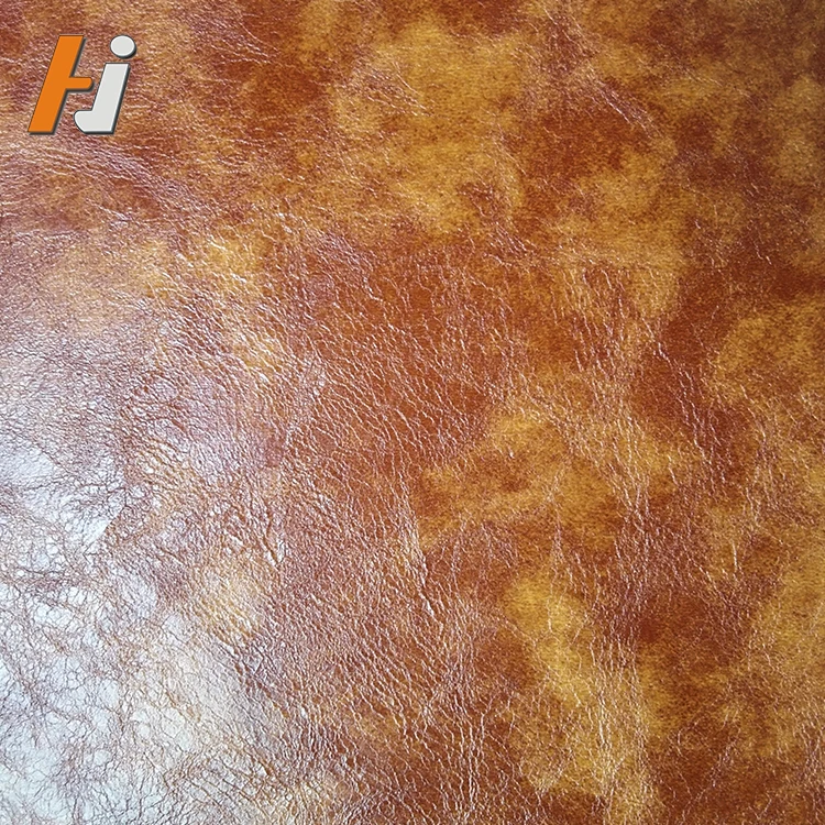 Water Proof Embossed Oil Wax Leather PU Synthetic Artificial Leather For Sofa Set Furniture Motorcycle Seat Shoulder Tote Bag