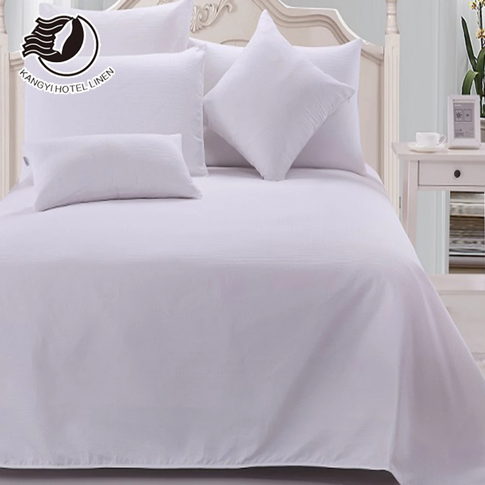 Hotel Cotton Sateen Fabric Custom White Bed Linen For Hotels 5 Star Duvet Cover