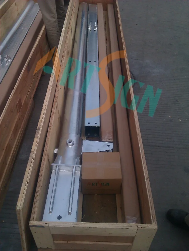 Hot Dipped Galvanized Solar Panel Structure Pole Mounting System Brackets