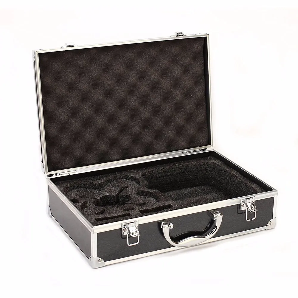 Professional Aluminum Tool Case Waterproof Travel Box Kits With Foam Carrying Briefcase