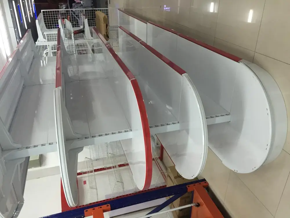 low price China Factory direct sale supermarket gondola shelving