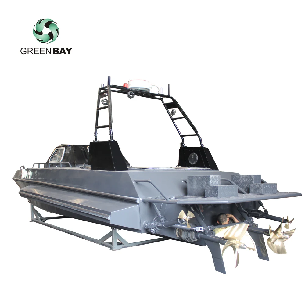 Autonomous navigationRC cockpit manual operation Unmanned high speed hydrographic Survey vessel 10.3m boat