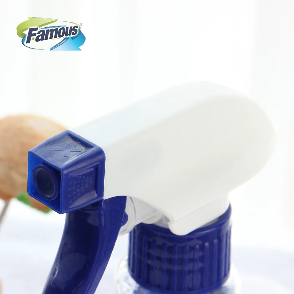 OEM ODM car care products window glass cleaner Car home 500ml blue streak free shine foaming spray windshield car glass cleaner