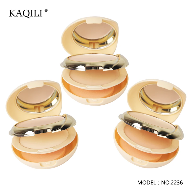 Private label customized two-way pressed powder waterproof face makeup  setting powder