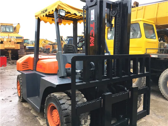 Подержанный вилочный погрузчик FD70 в хорошем рабочем состоянии 7 тонн/Япония, б/у вилочный погрузчик TCM 2,5 t 3t 5t 7 t, вилочный погрузчик tcm 7 T