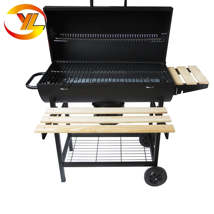 Factory manufacturer Large patio range cylinder barrel charcoal big BBQ grill