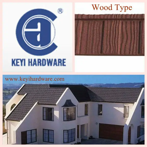 Color Stone Steel Coated Metal Roof Tile