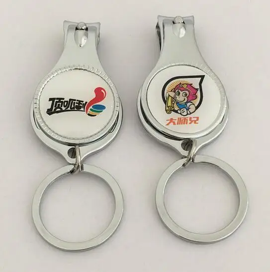 3 in 1 multi function Stainless steel Nail clippers with key chain and bottle opener for promotion gifts with custom laser logo
