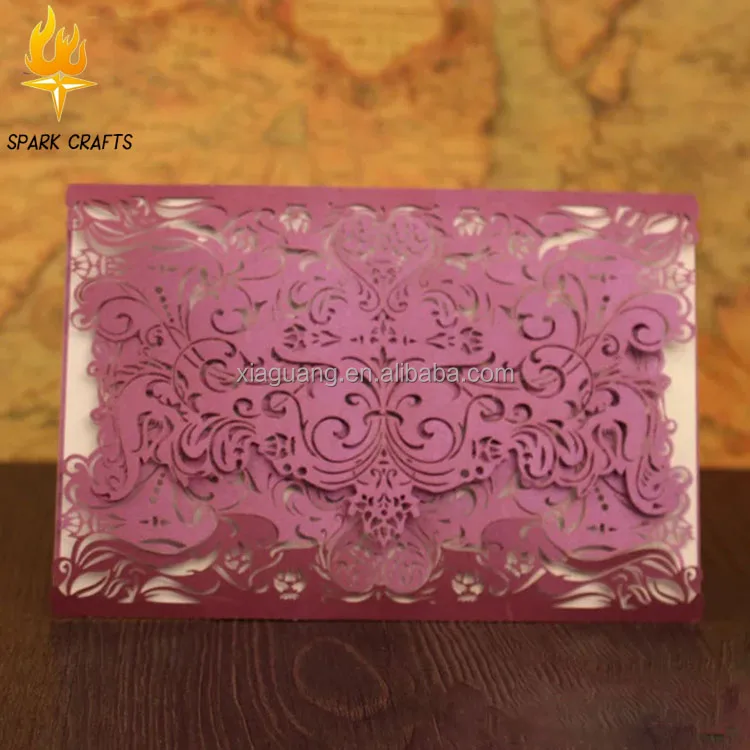 Professional manufacture Good Quality wedding card laser cut,laser cut wedding invitation card