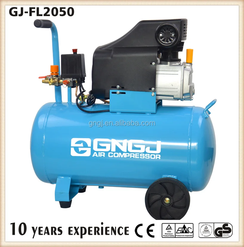 2HP 50L Horizontal Mini Piston Portable Electric Motor Air Compressor