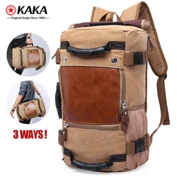 2020 hot sell kaka 3 ways travelling men rucksack outdoor custom luggage travel hiking laptop canvas backpack bag for men