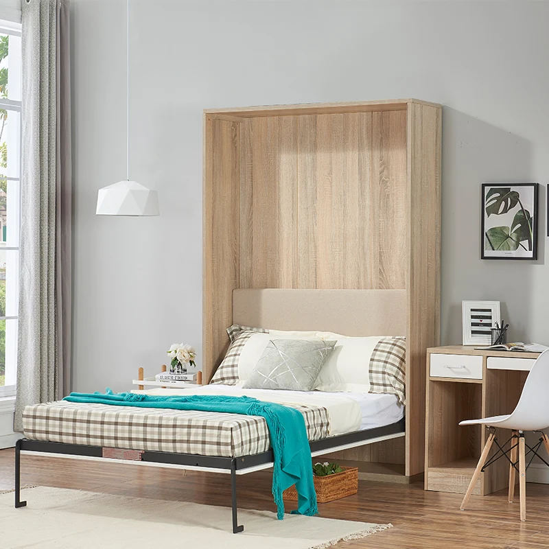 2018 Hottest China Factory Metal Frame Folding Bed Single Hidden Bed Wall Bed