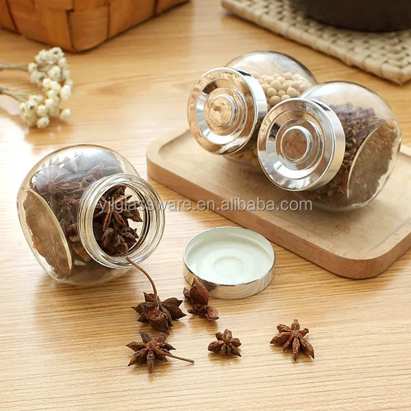 hot selling wholesale price unique design 180ml airtight spices jar glass