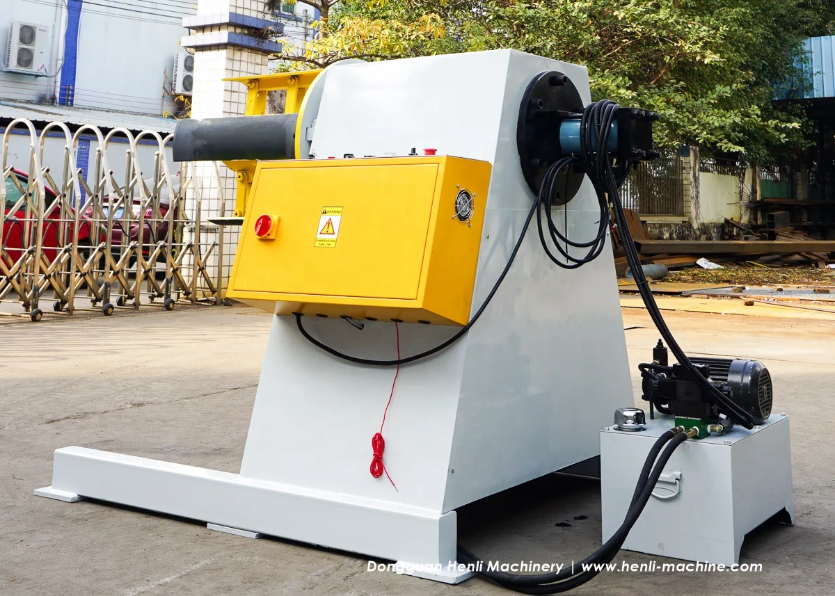 
HENLI Machinery MT-300 Good Price Sheet Metal Decoiler for Steel Plate used in punching machine 