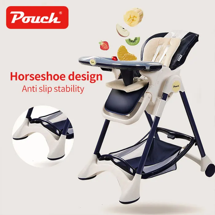 
Purorigin plastic portable baby feeding folding high chair for children 