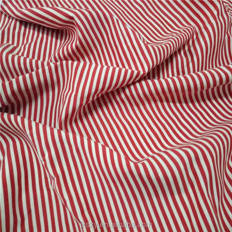 Stripe Digital Print 16mm Silk Cotton Fabric