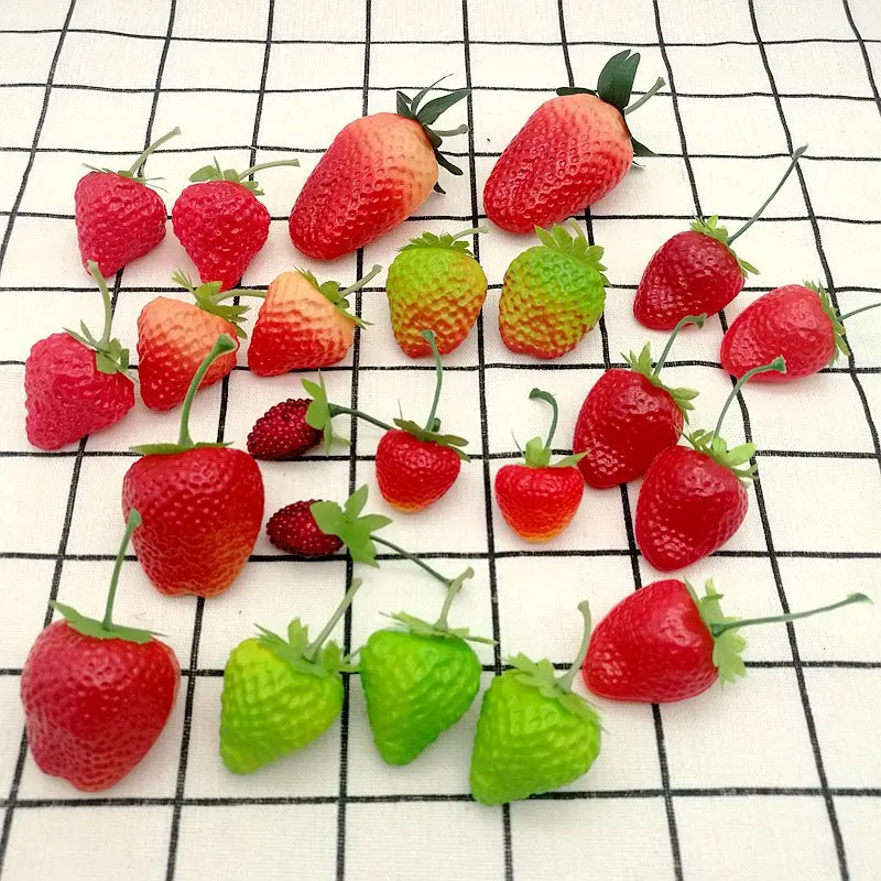 Artificial fruit styrofoam foam  Strawberry for fruit basket decoration