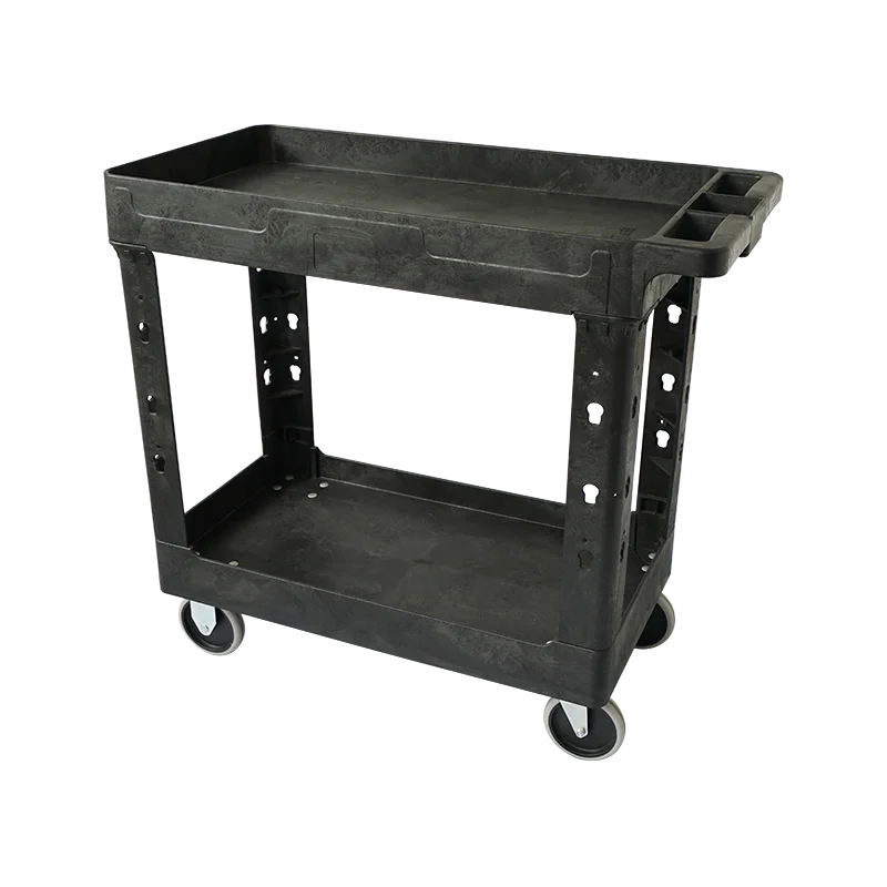 storage tool cart 2 tray Plastic cart with handle