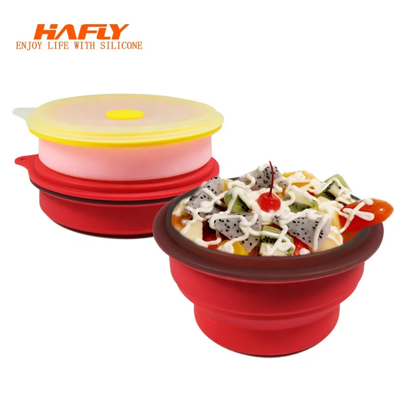Creative Food Containers Portable Silicone Collapsible Lunch Box