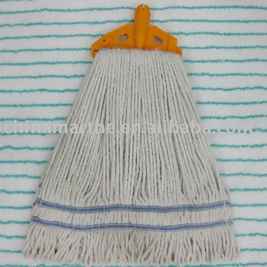 
4 Ply blended cotton looped end wet mop, with 1