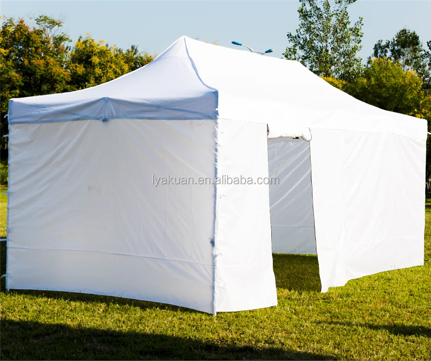 3x6 outdoor pop up folding gazebo tent roof top party event tent with side fabric