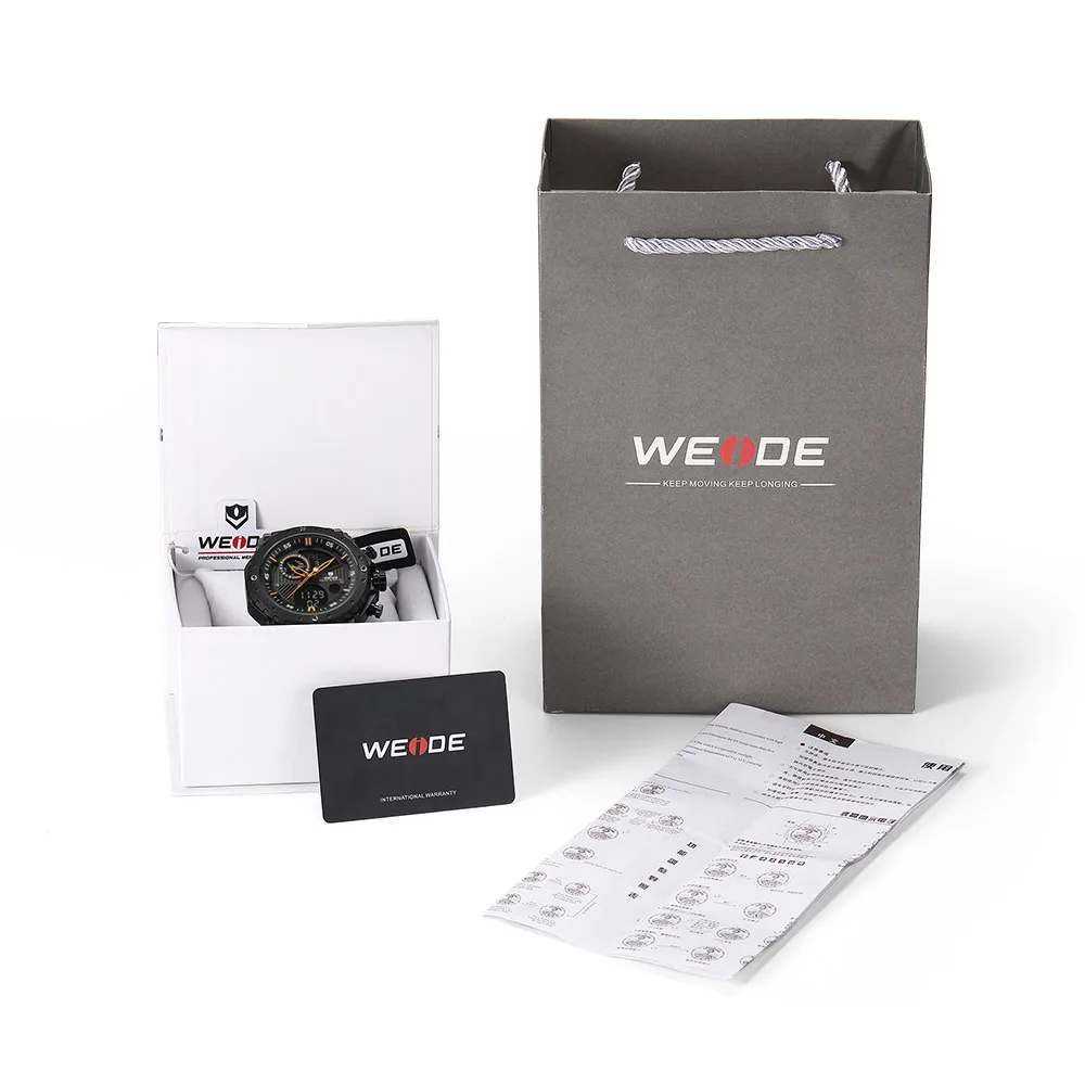 WEIDE WH6903-5C Clock Luxury Mens Watch Silicone Sport Dropshipping New Design Cool Horloge Watches Men China Watch Factory