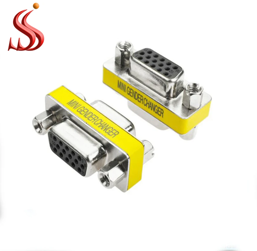 High Quality Vga15 Female To Female Mini Gender Changer db9 db15 adapter