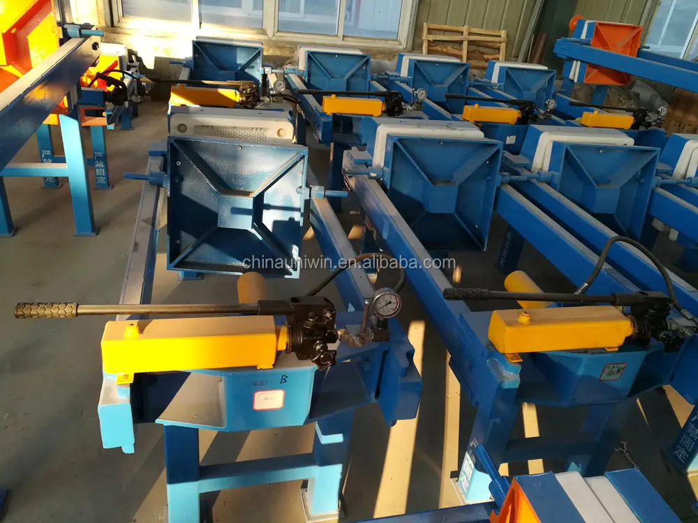 Durable manual  jack filter press for textile industry