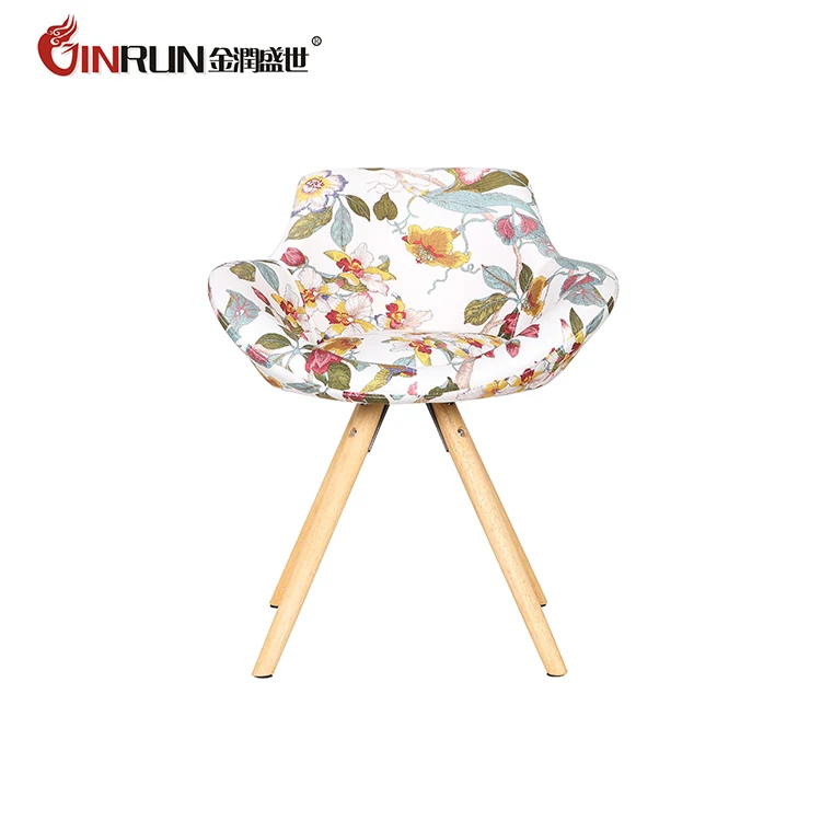 
Popular PP bar chair with wooden legs leisure chair 