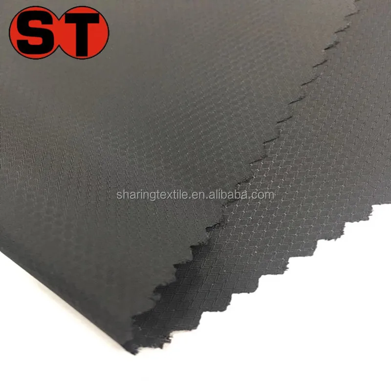 REPREVE RPET Recycled 50D Polyester Rhombus Taffeta Fabric Dobby Ripstop Diamond Lattice Poly Taffeta Fabric For Garment or Bag