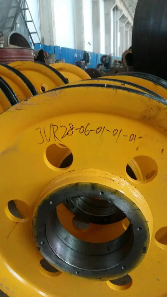
Main or Auxiliary winch pulley on drilling rig 