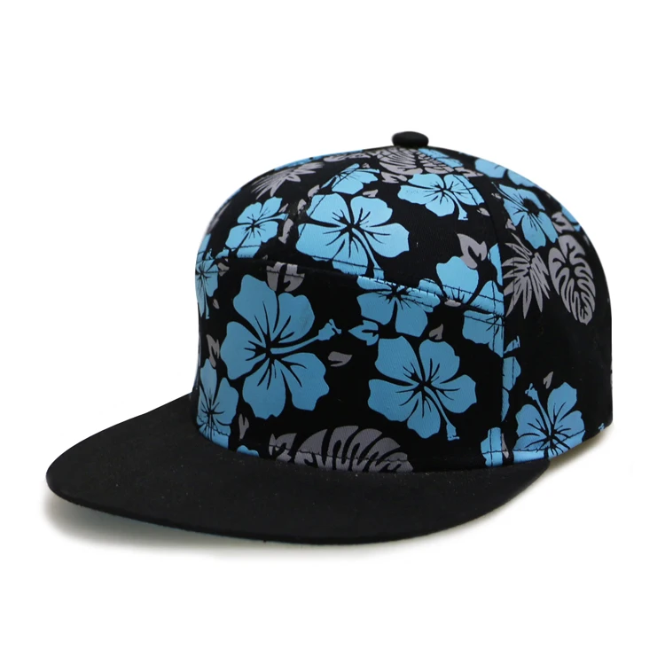Flower hat five panel hat custom your pattern 5 panel cap