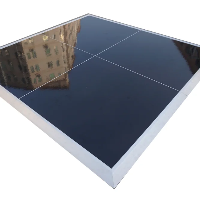 RK factory 5x5m portatil brillo blanco pista de baile para la venta