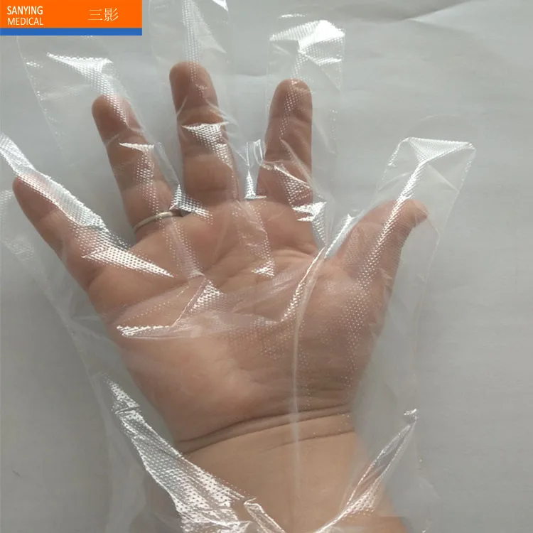 
Transparent Color Standard Medical Disposable PE Glove 