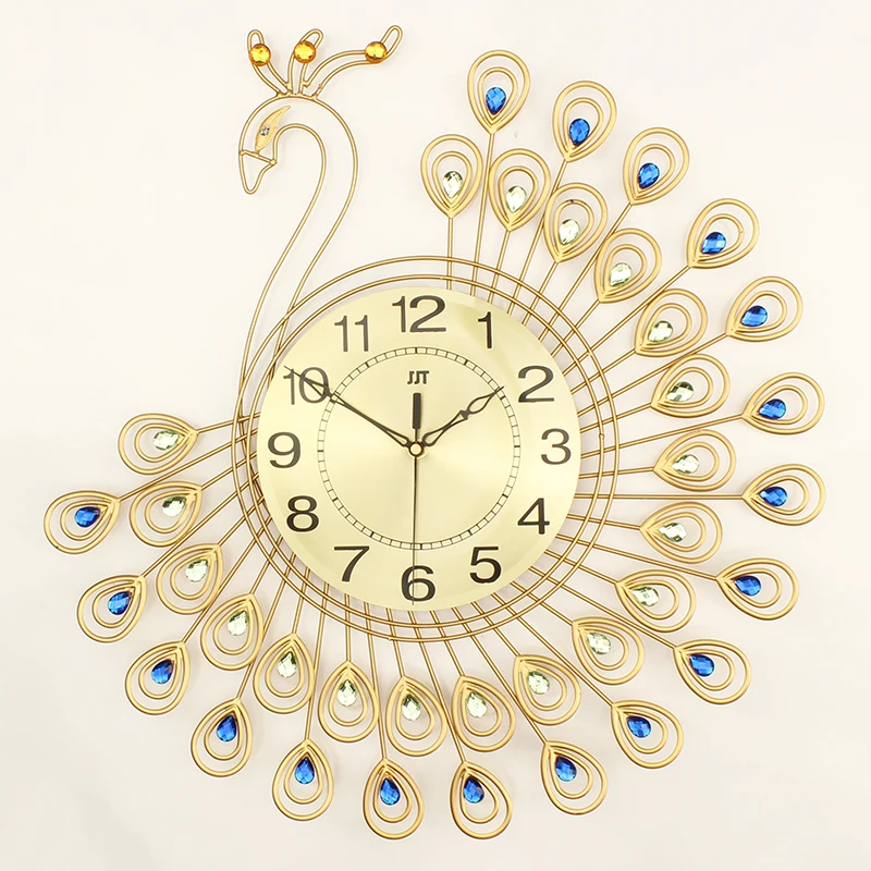 Best Selling Products Home Decor Art Craft Metal Crystal Home Goods Wall Clocks Themes