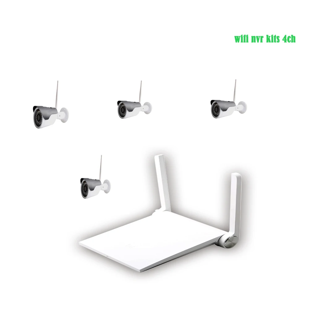 Cheap price 1080P Wi-Fi Kit 4CH WiFi NVR 2MP WiFi IP cctv Camera system