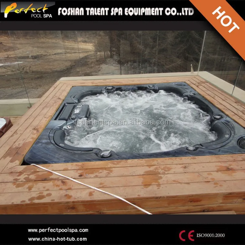 Sexy massage outdoor spa with hot japanese massage video tub