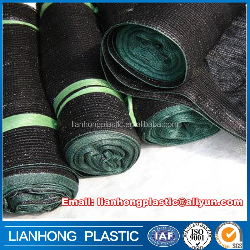 Bio-degradable agricultural shade cloth roll, greenhouse plastic nursery sun shade net, hdpe shade net with long span use
