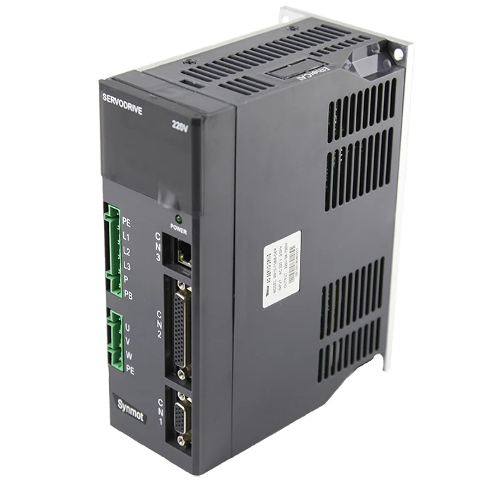 Synmot MODBUS EtherCAT CANopen AC 220V  0.75kW servo motor and drive servo driver for automation