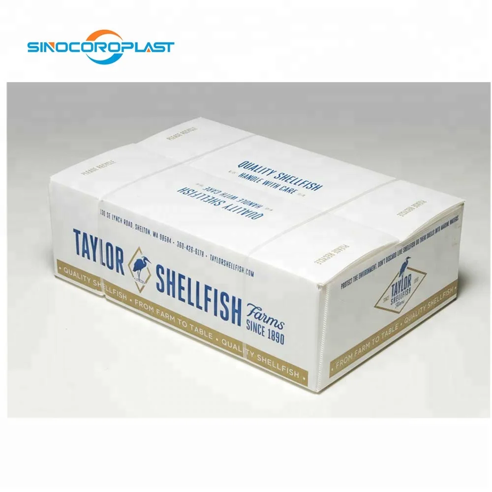  Plastic Corrugated Water Proof SeaFood Packing