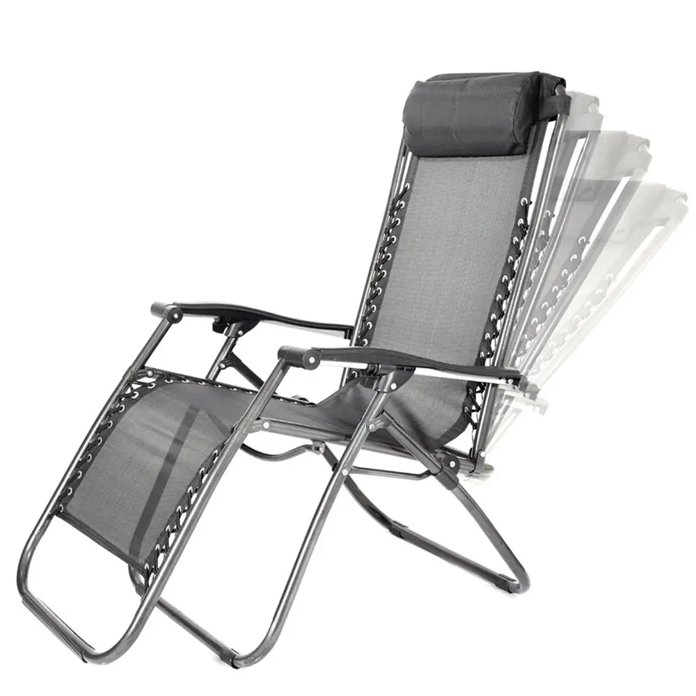 
Folding Zero Gravity Chair Recliner Chair With Cup Holder Tray 
