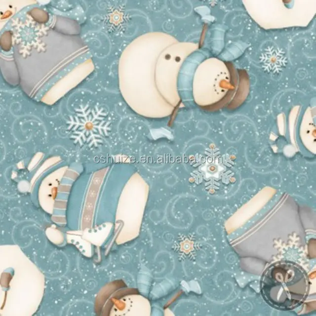 Hot sale Christmas design printed cotton flannel fabric to europe for bedding set/quilt/pillow cover