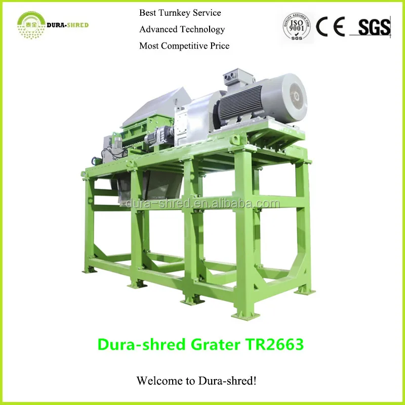 Grater Rasper Dura-shred Fully Automatic Truck Tyre Vulcanization Comminution Machine Tire Recycling Machine New Product 2023