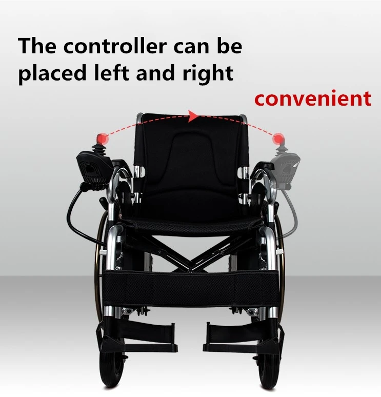 Aluminum new products big wheel handicapped folding electric power  wheelchair with disabled