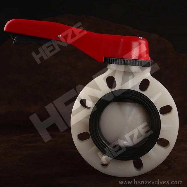UPVC, CPVC, PPH, PVDF, FRPP Plastic Manual Butterfly Valve