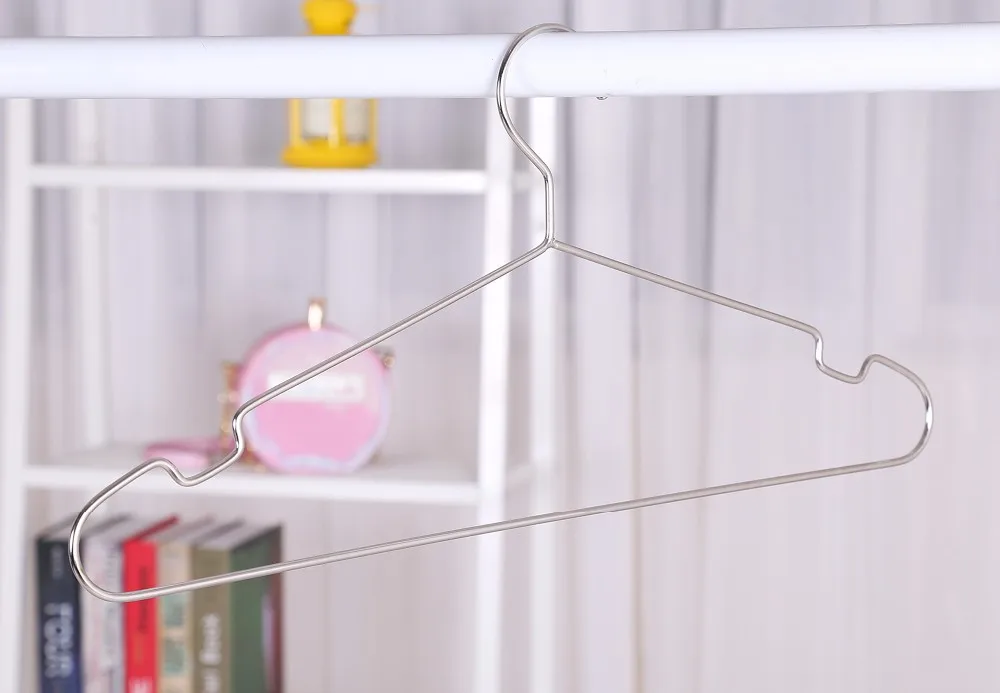 Heavy Duty Dry Cleaner Metal Wire Coat Hangers for Laundry Household Clothes Hangers Non Slip Clothes Hangers