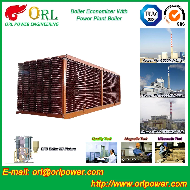 Нефтяная промышленность тепловой нефтяной котел экономайзера ASTM