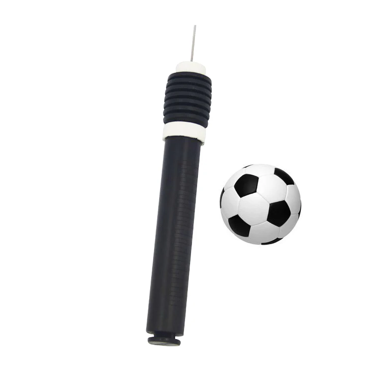 Portable double dual action ball pump soccer ball pump inflating pumps with needles
