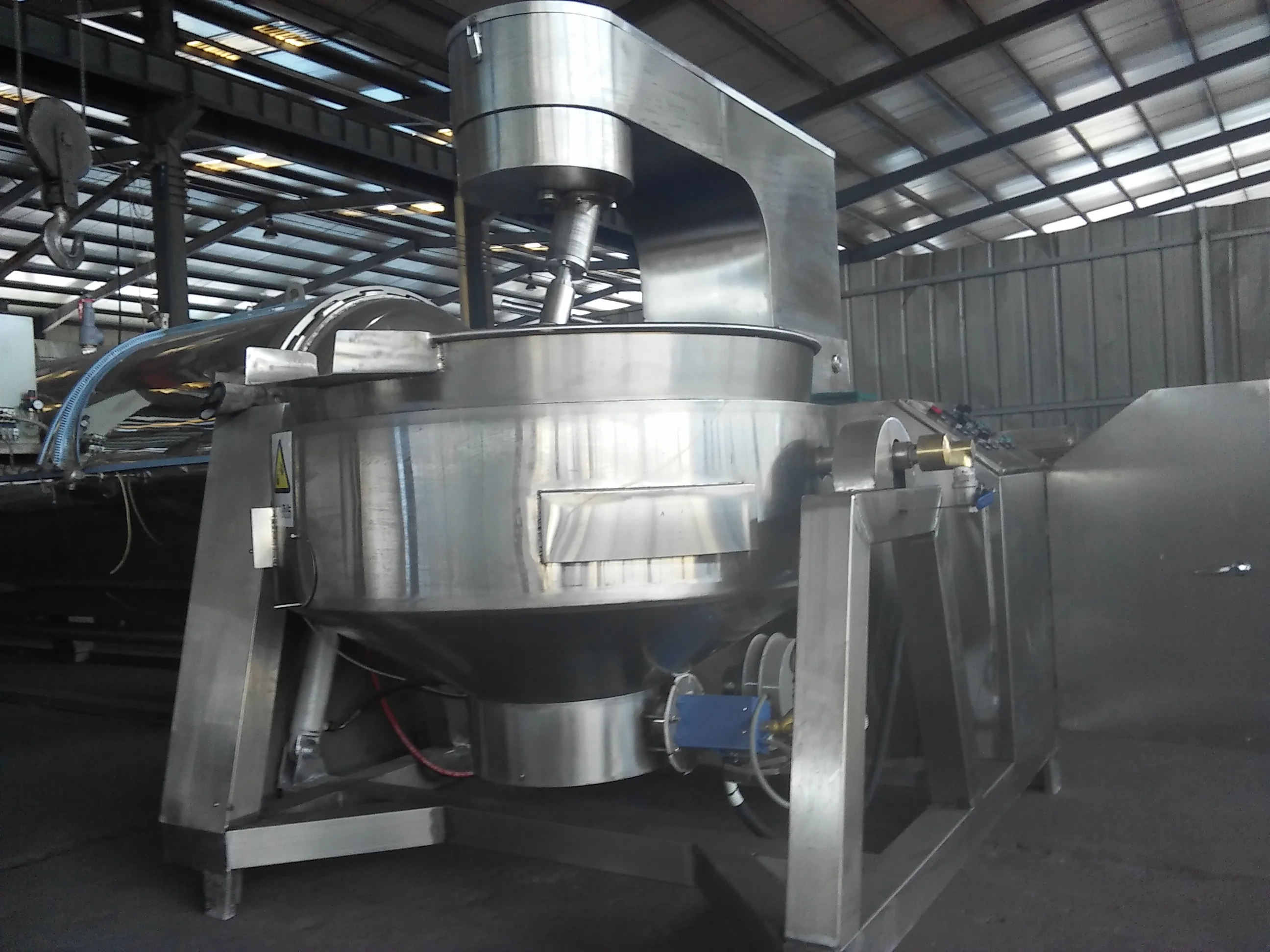 Industrial food planetary cooking pots mixer machine 500l automatic food eggs cooking mixer machine