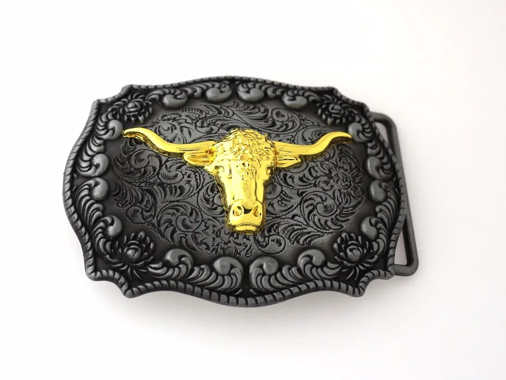 2017 40mm custom black hawk western Double Color Belt Buckle